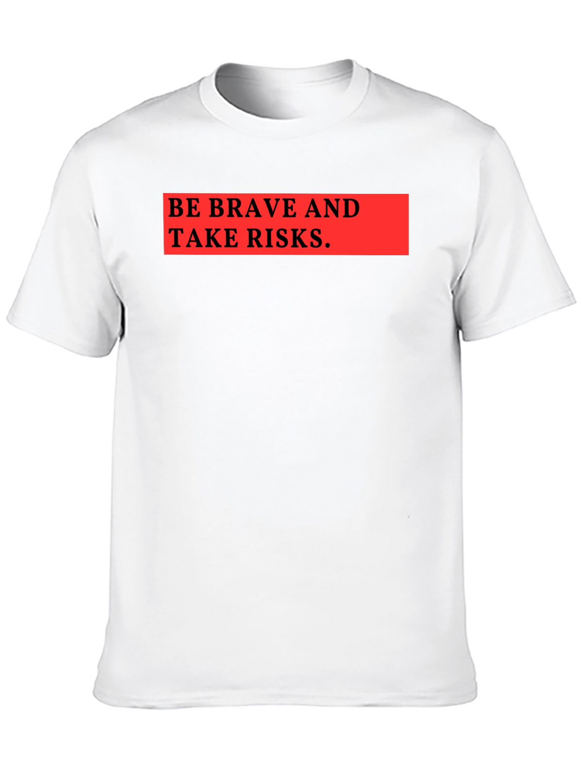 Be Brave & Take Risks Graphic Tee - Black