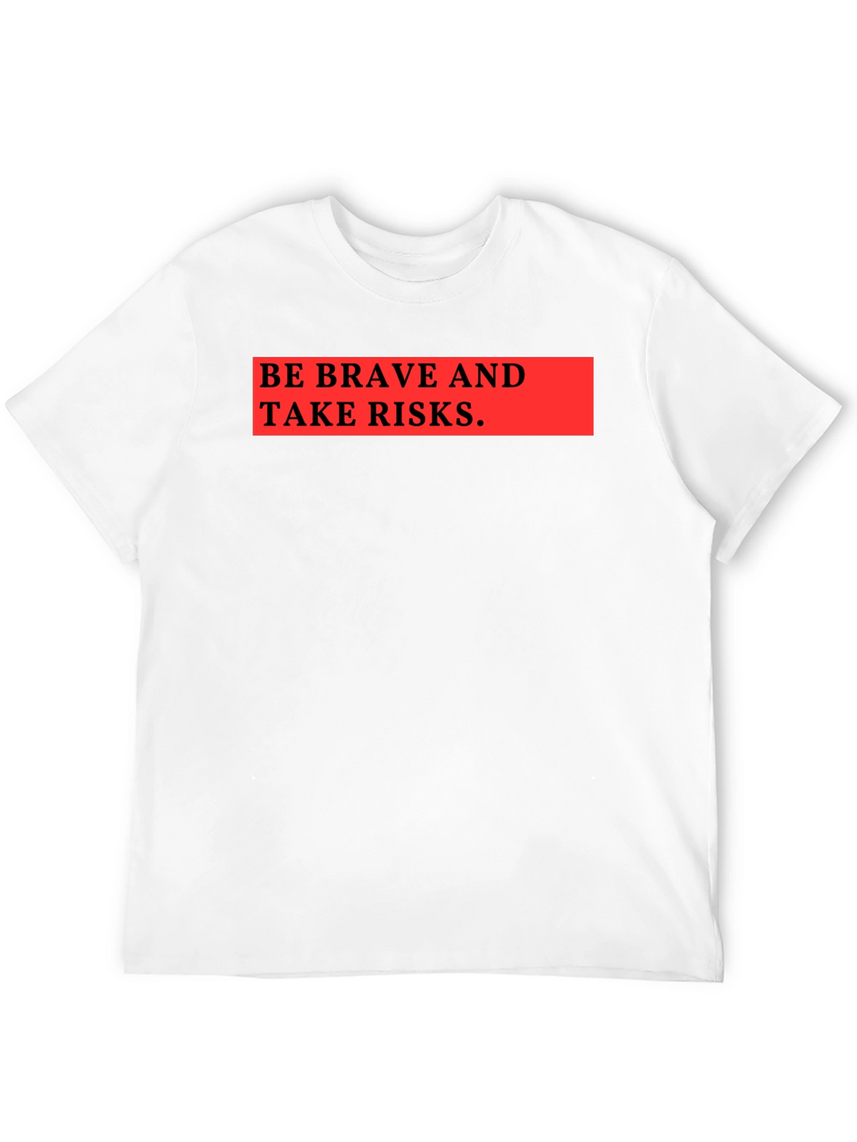 Be Brave & Take Risks Graphic Tee - Black