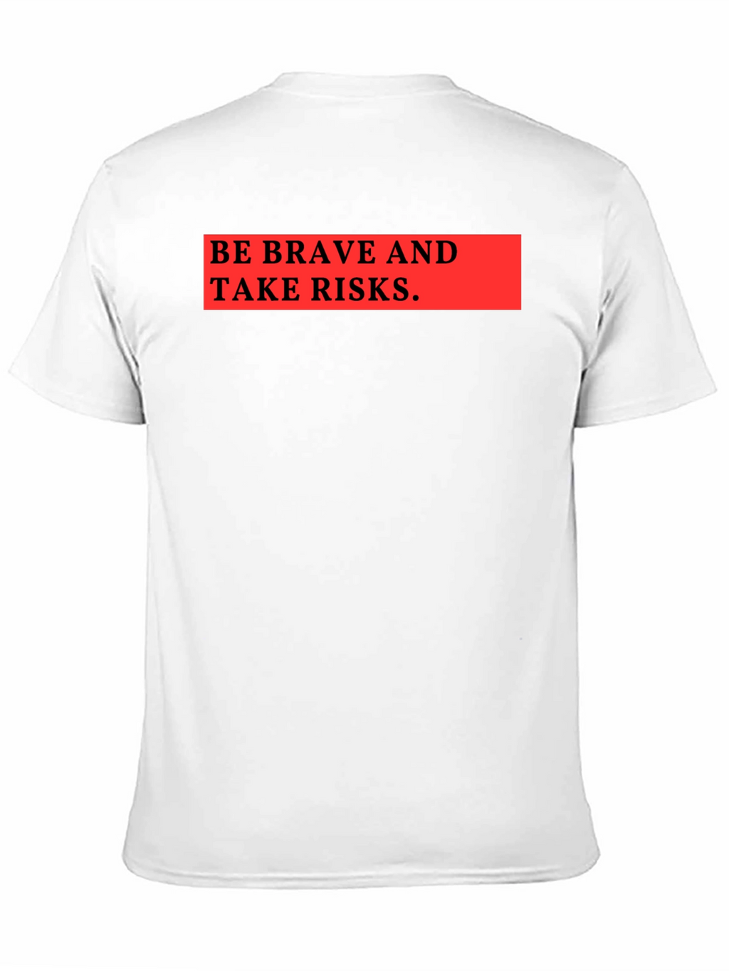 Be Brave & Take Risks Graphic Tee - Black