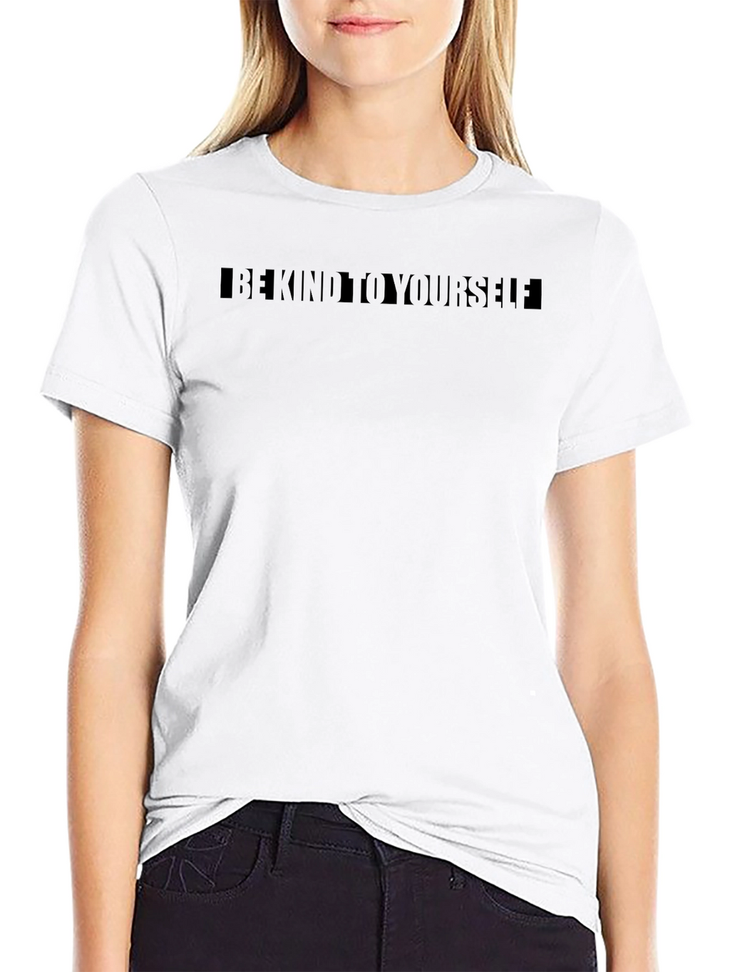 Be Kind To Yourself Black Graphic Tee