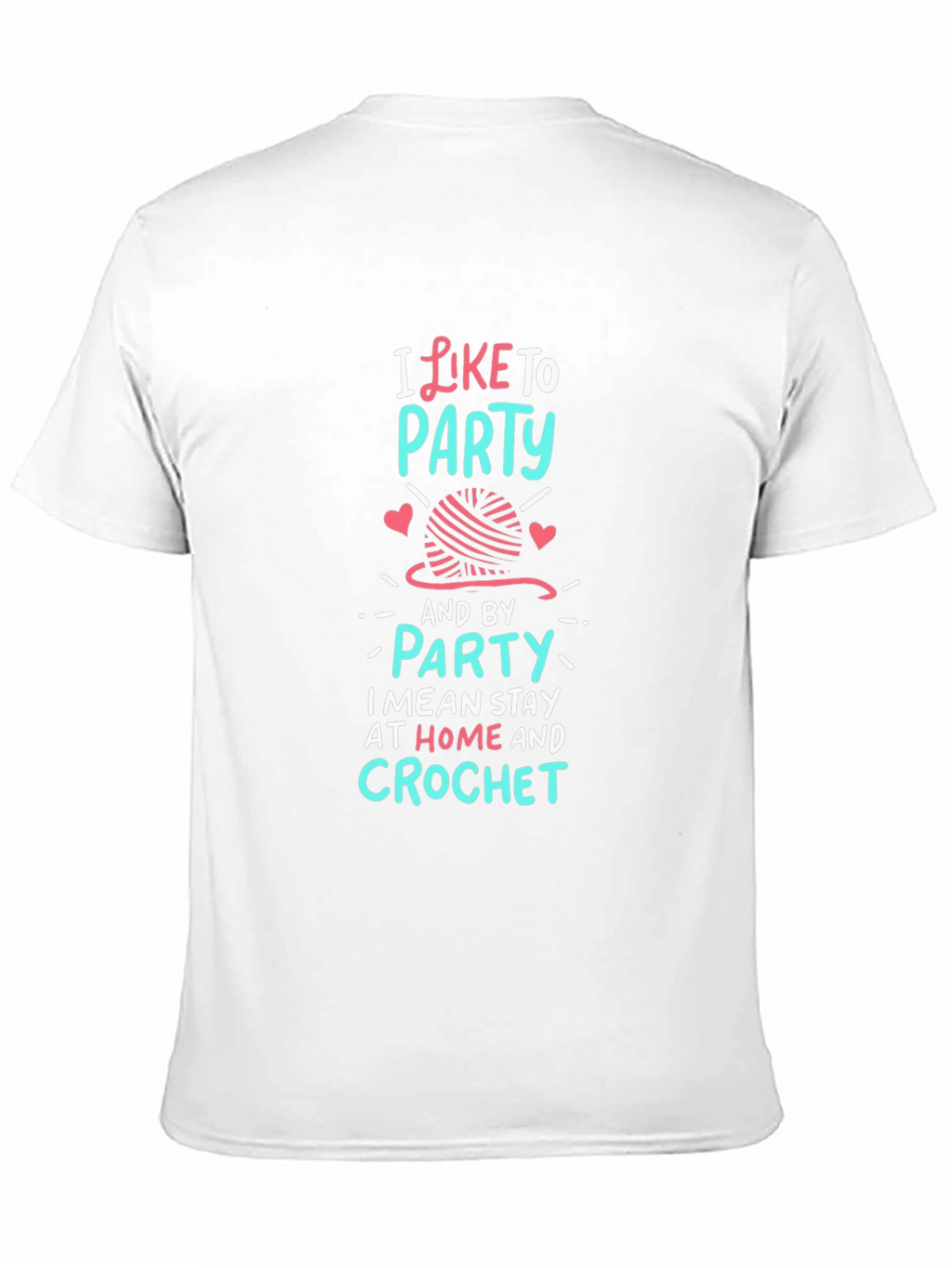 I Like to Party Crochet Graphic T-Shirt