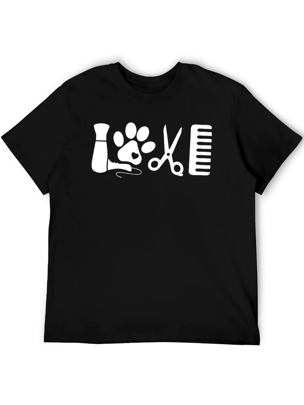 Love Dog Grooming T-Shirt Pet Stylist Tee