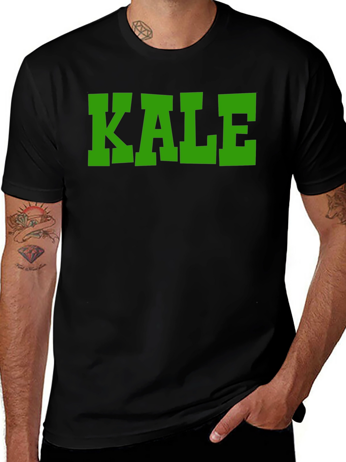 Kale Graphic Tee - Mens Black T-Shirt