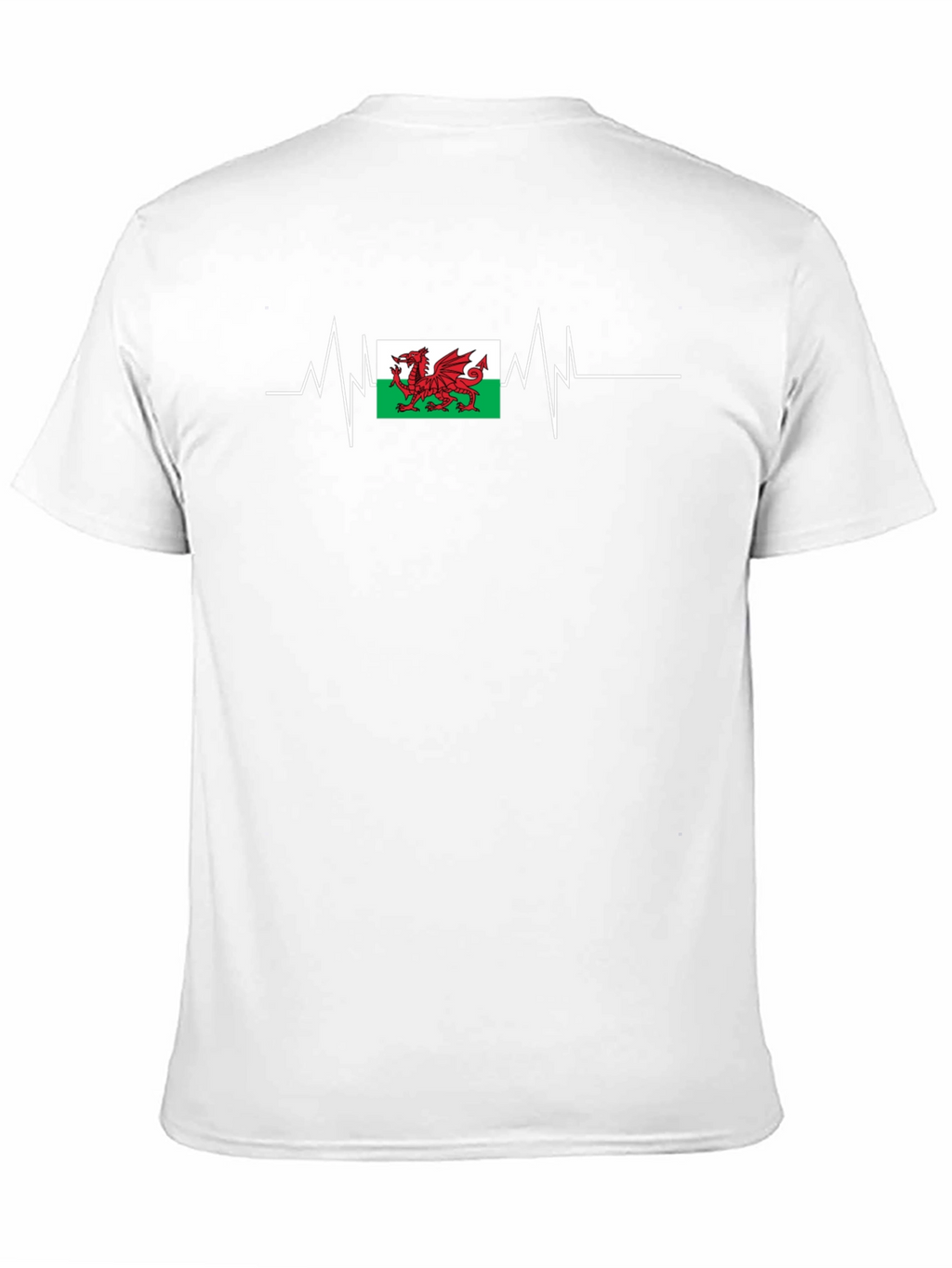 Wales Flag Heartbeat T-Shirt