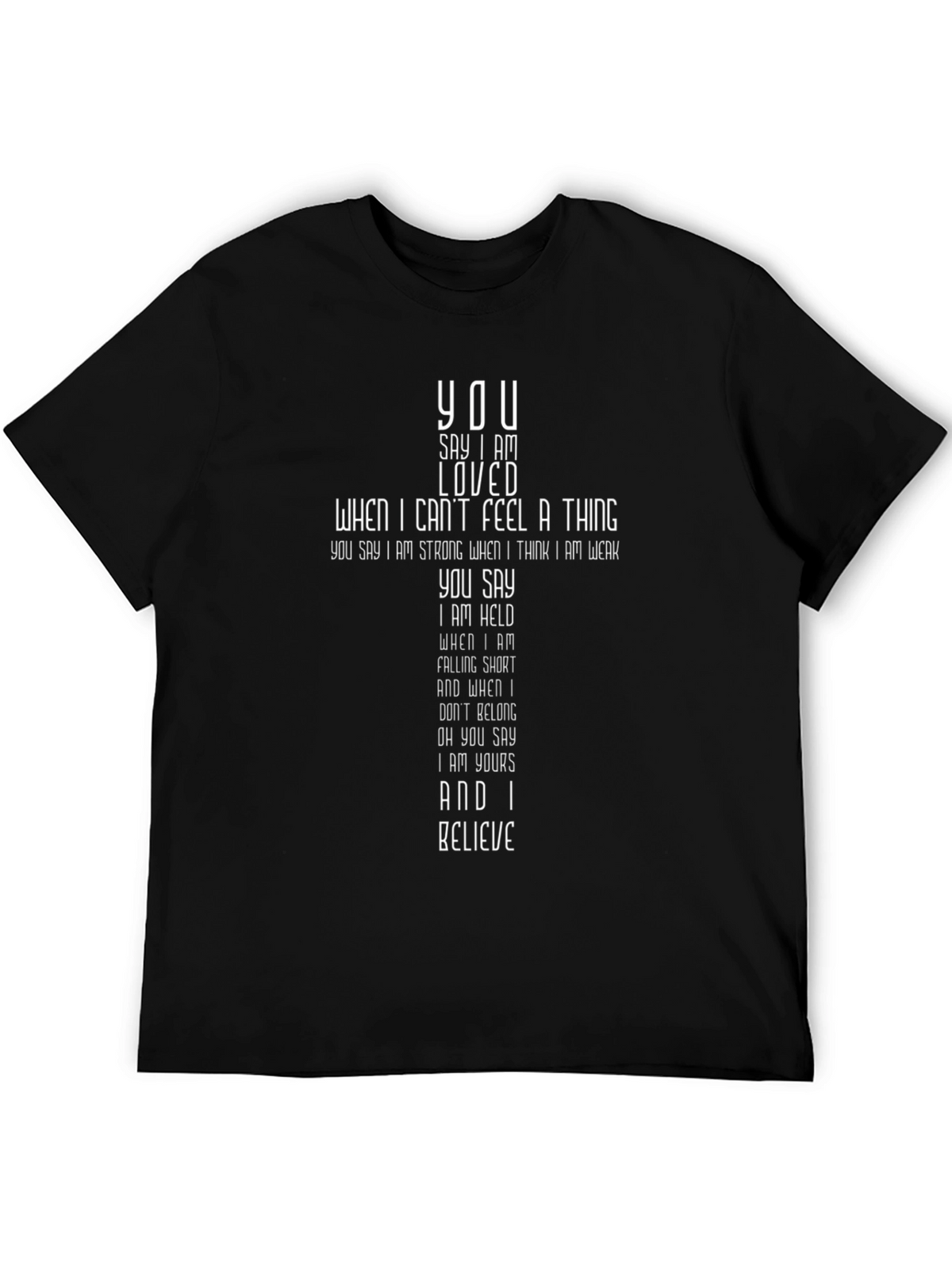Faith-Inspired Graphic Tee - You Say I Am