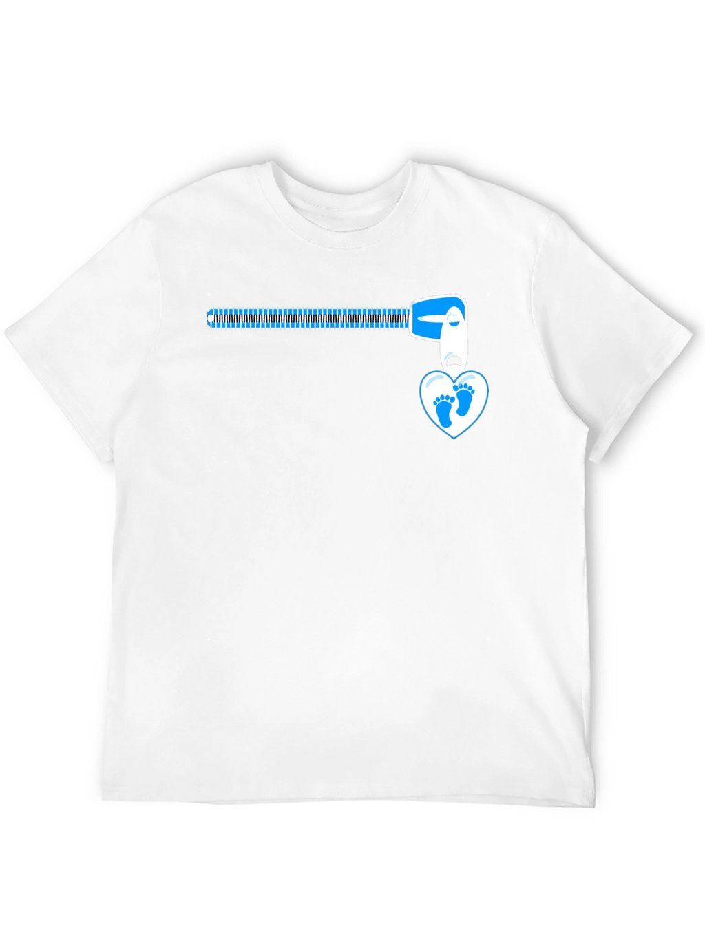 Baby Feet Zipper T-Shirt - Expecting Dad
