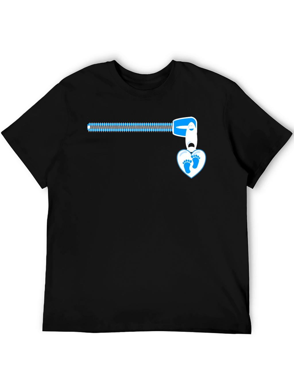 Baby Feet Zipper T-Shirt - Expecting Dad