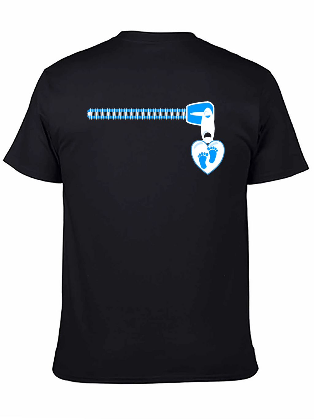 Baby Feet Zipper T-Shirt - Expecting Dad