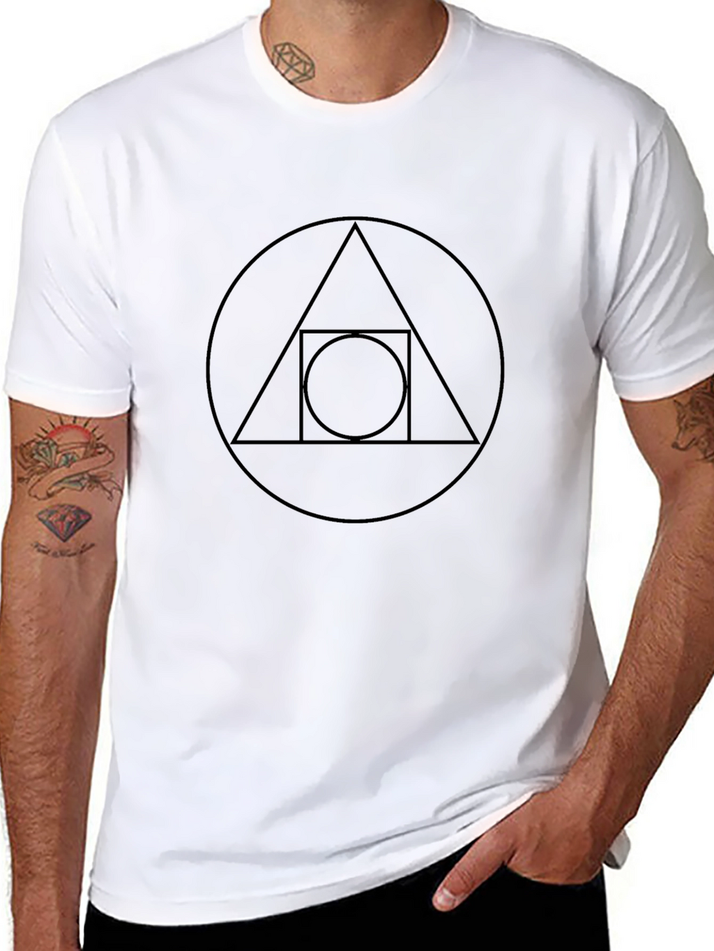 Geometric Symbol Graphic Tee