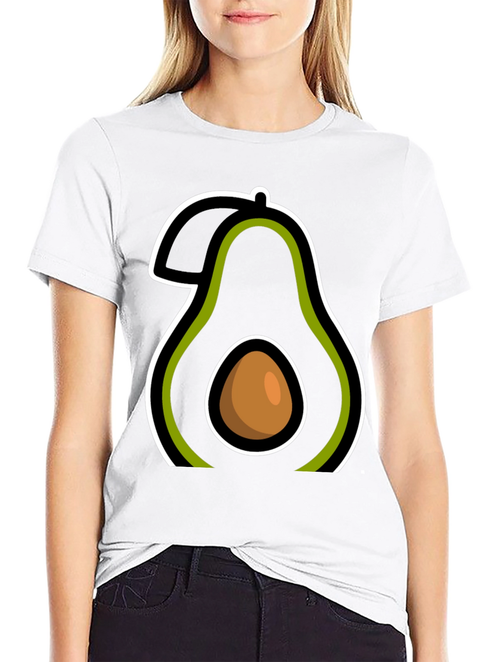 Avocado Graphic Tee - Casual Comfort
