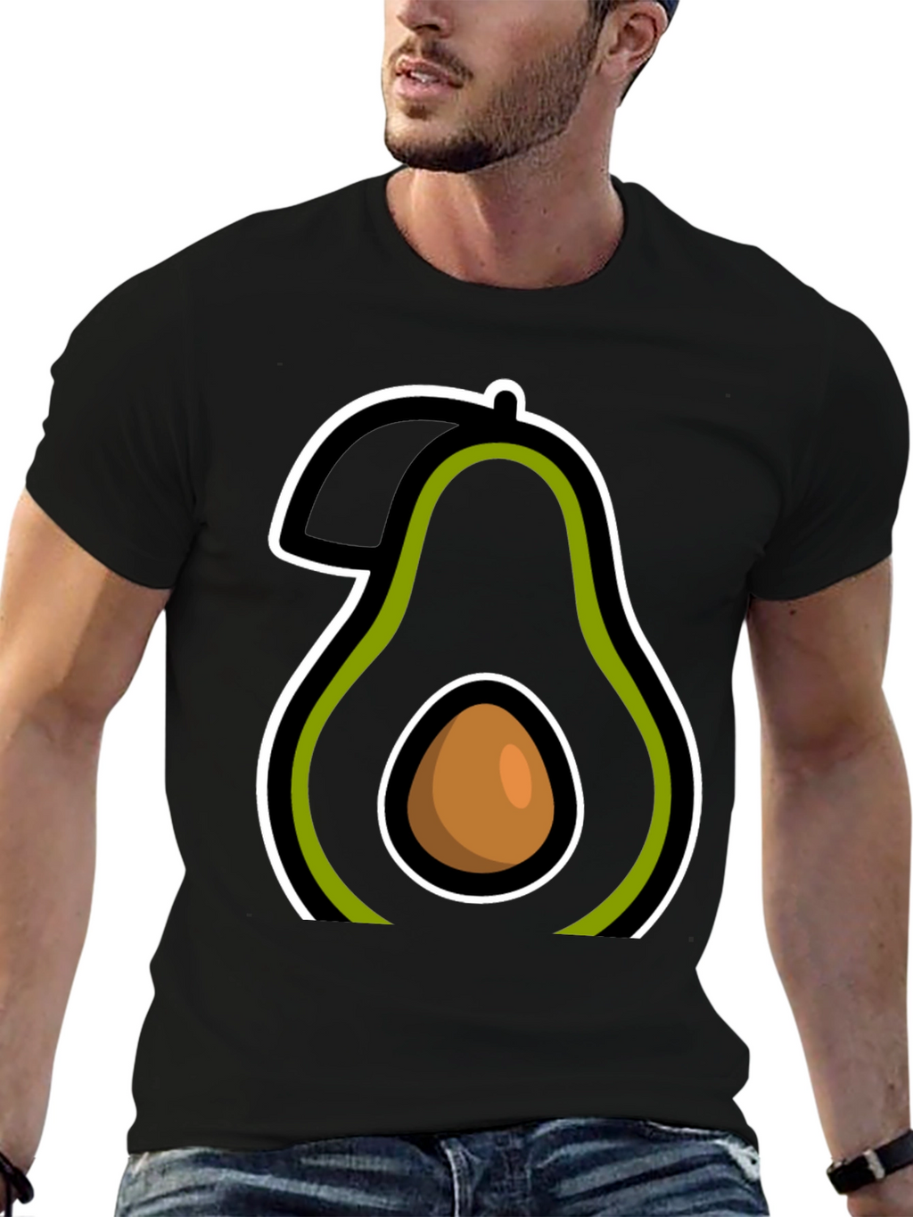 Avocado Graphic Tee - Casual Comfort