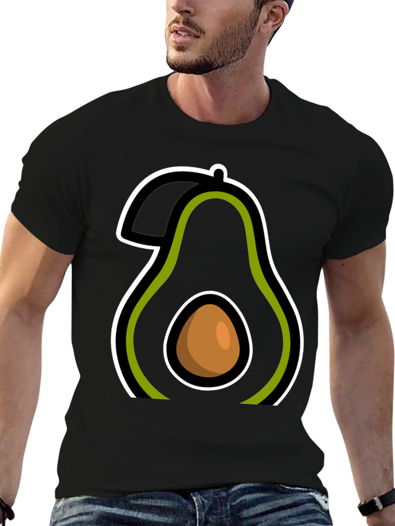 Avocado Graphic Tee - Casual Comfort
