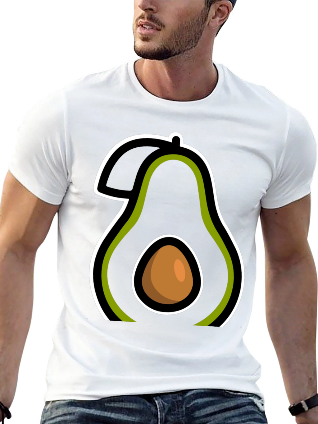 Avocado Graphic Tee - Casual Comfort