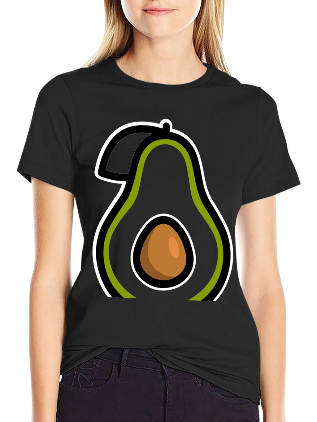 Avocado Graphic Tee - Casual Comfort