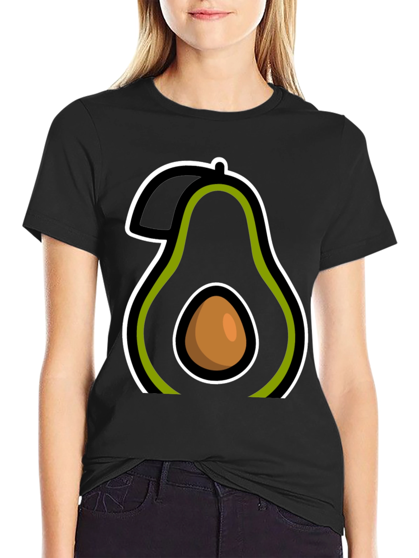 Avocado Graphic Tee - Casual Comfort