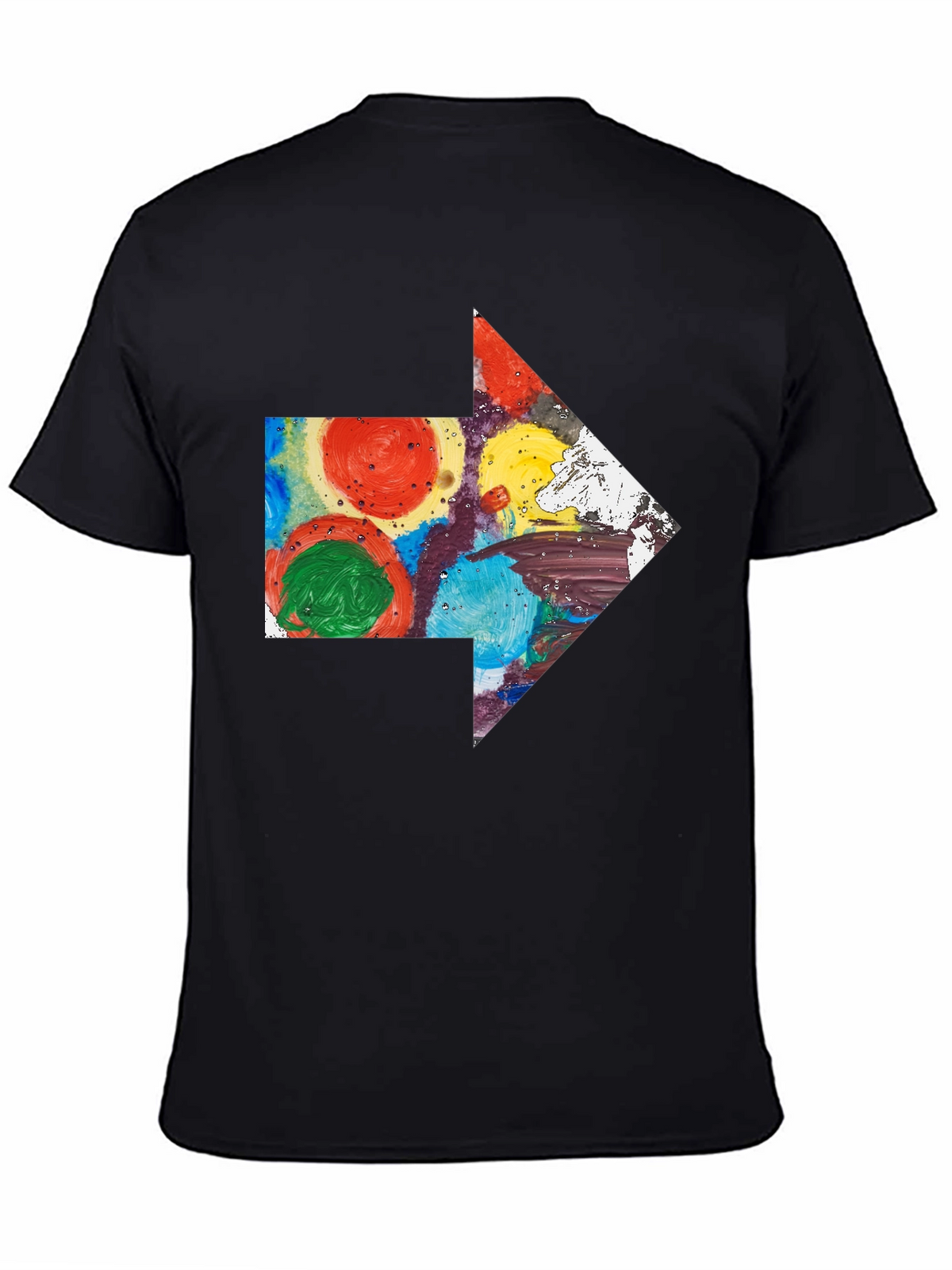 Abstract Arrow Graphic T-Shirt - Artsy Design