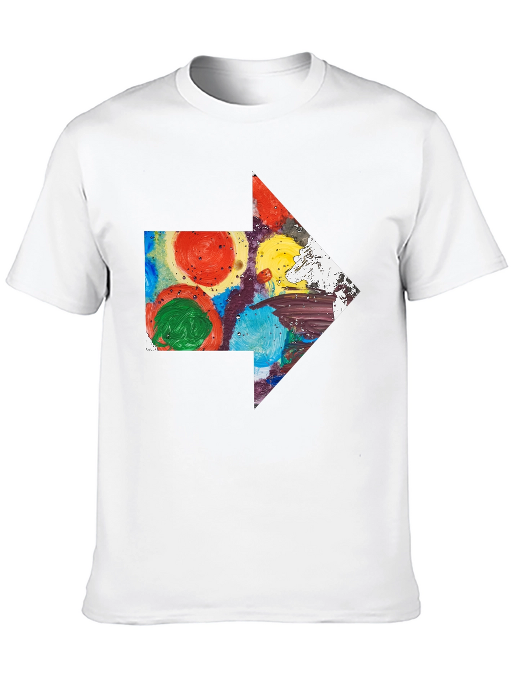 Abstract Arrow Graphic T-Shirt - Artsy Design
