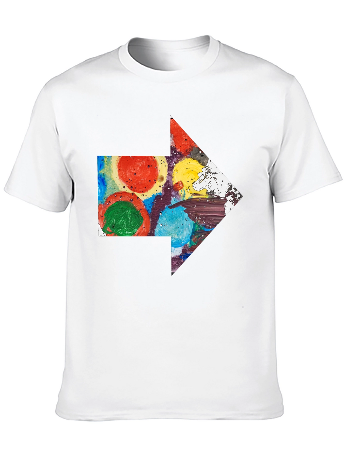 Abstract Arrow Graphic T-Shirt - Artsy Design