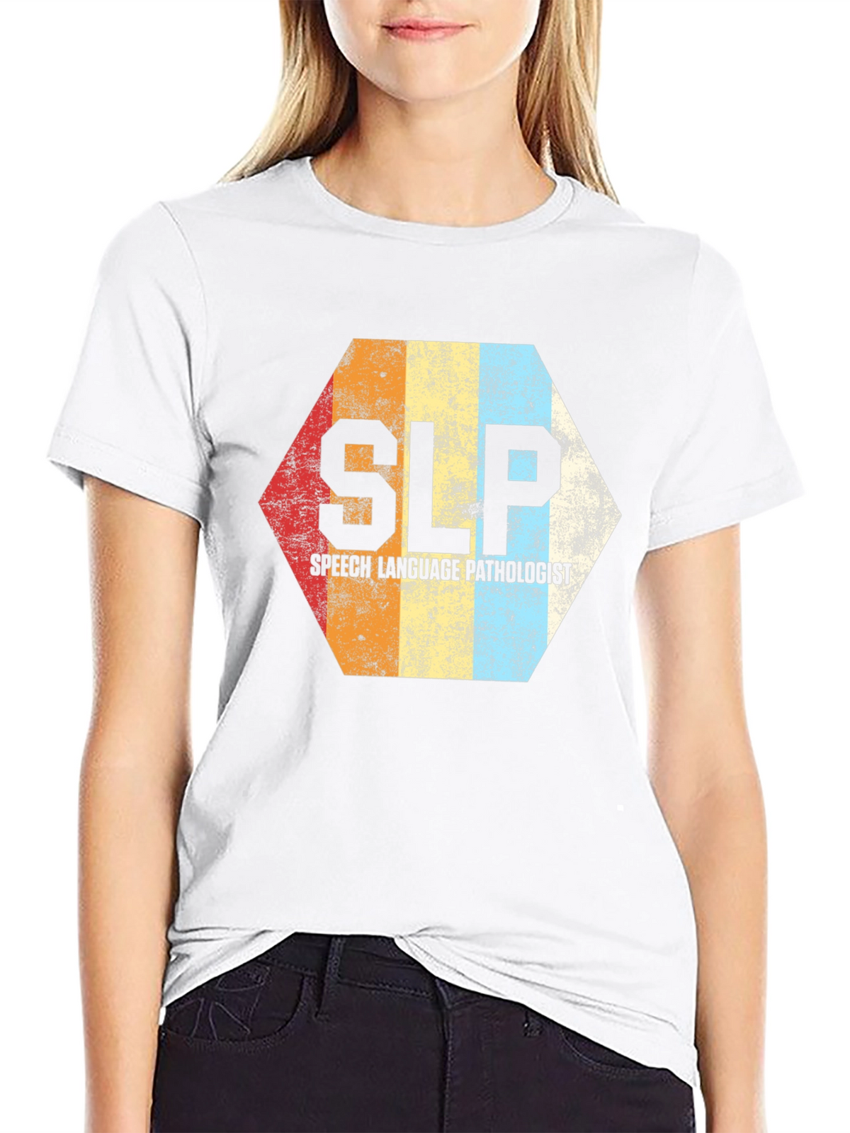 SLP Speech Language Pathologist Retro T-Shirt