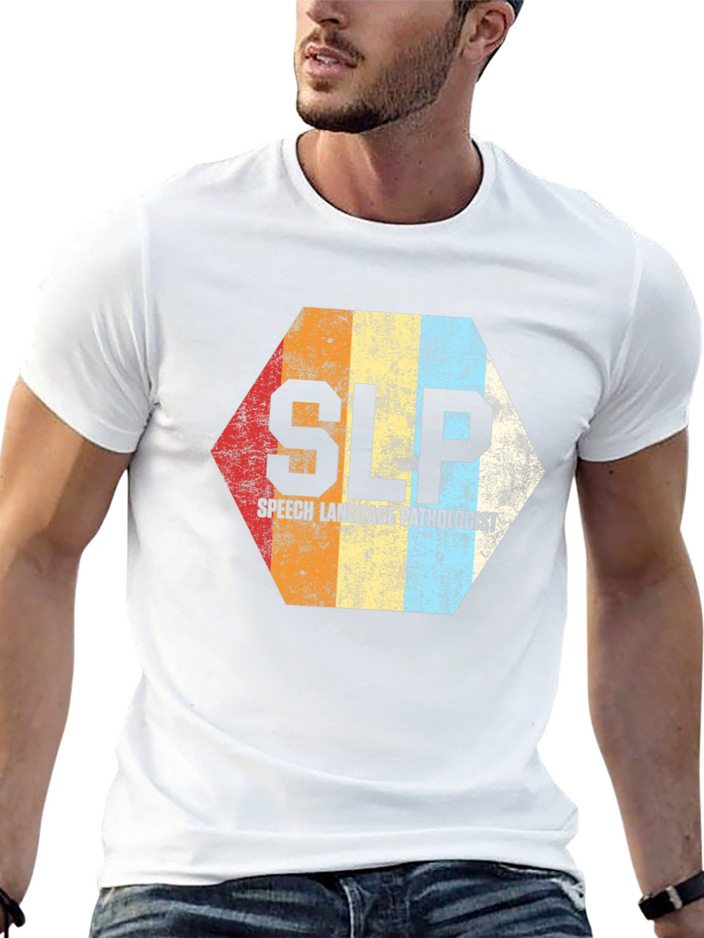SLP Speech Language Pathologist Retro T-Shirt