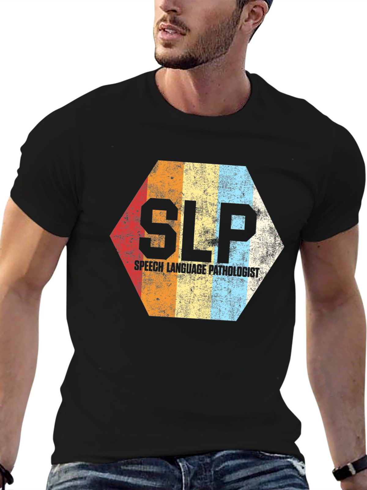 SLP Speech Language Pathologist Retro T-Shirt