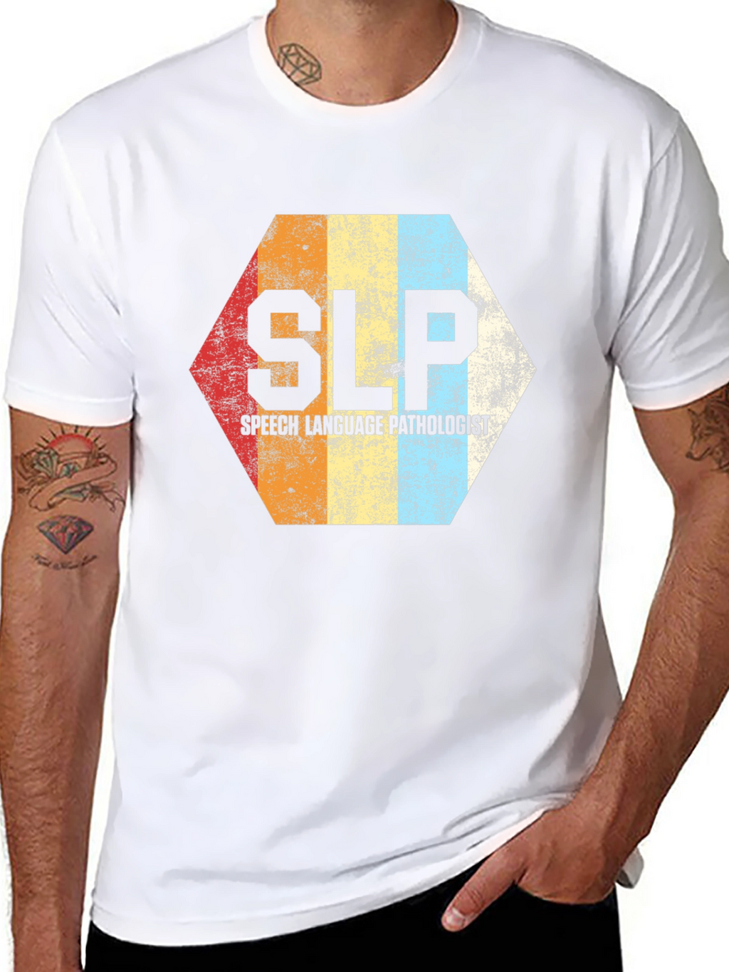 SLP Speech Language Pathologist Retro T-Shirt