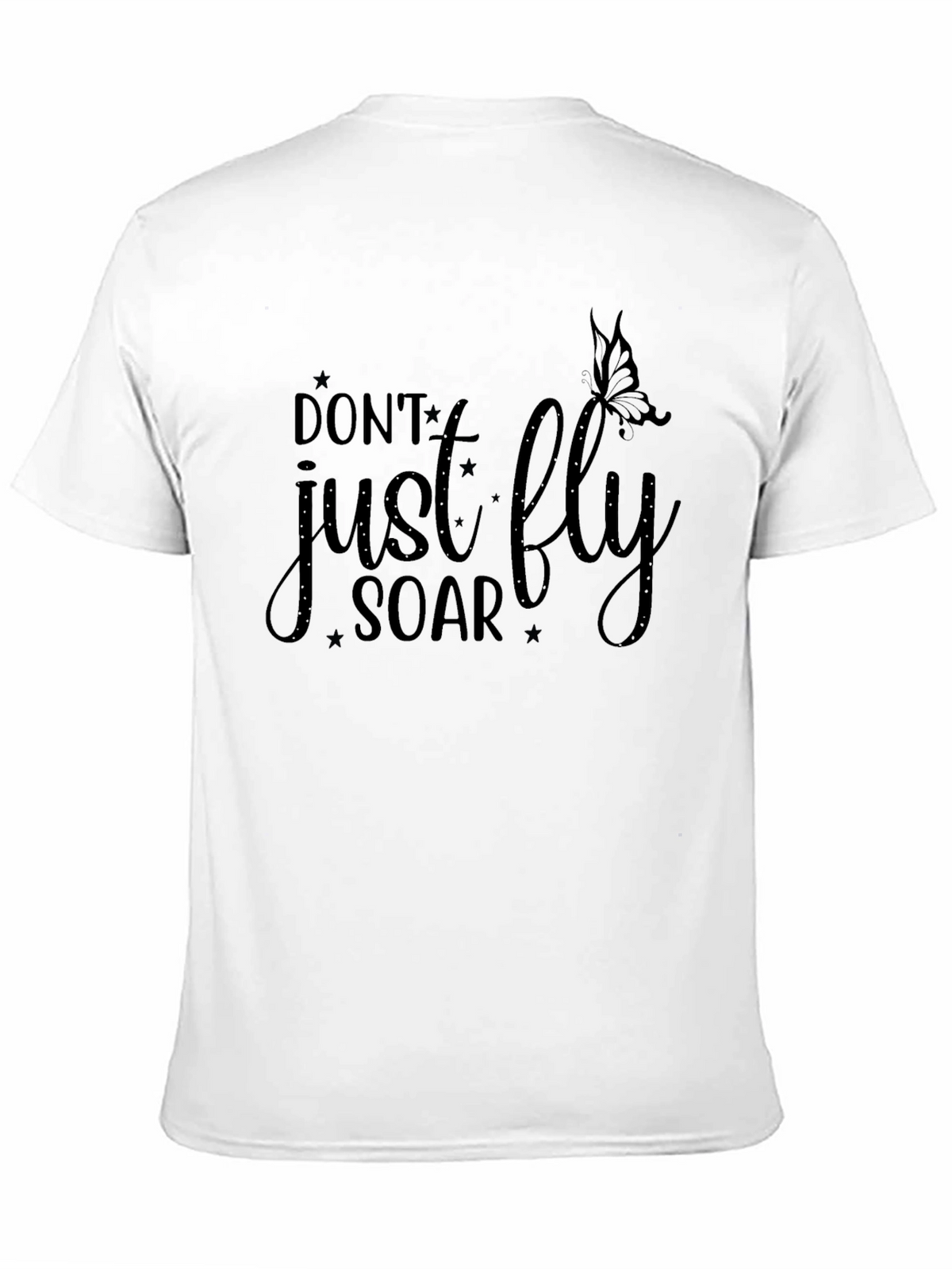Inspirational Dont Just Fly Soar Black T-Shirt
