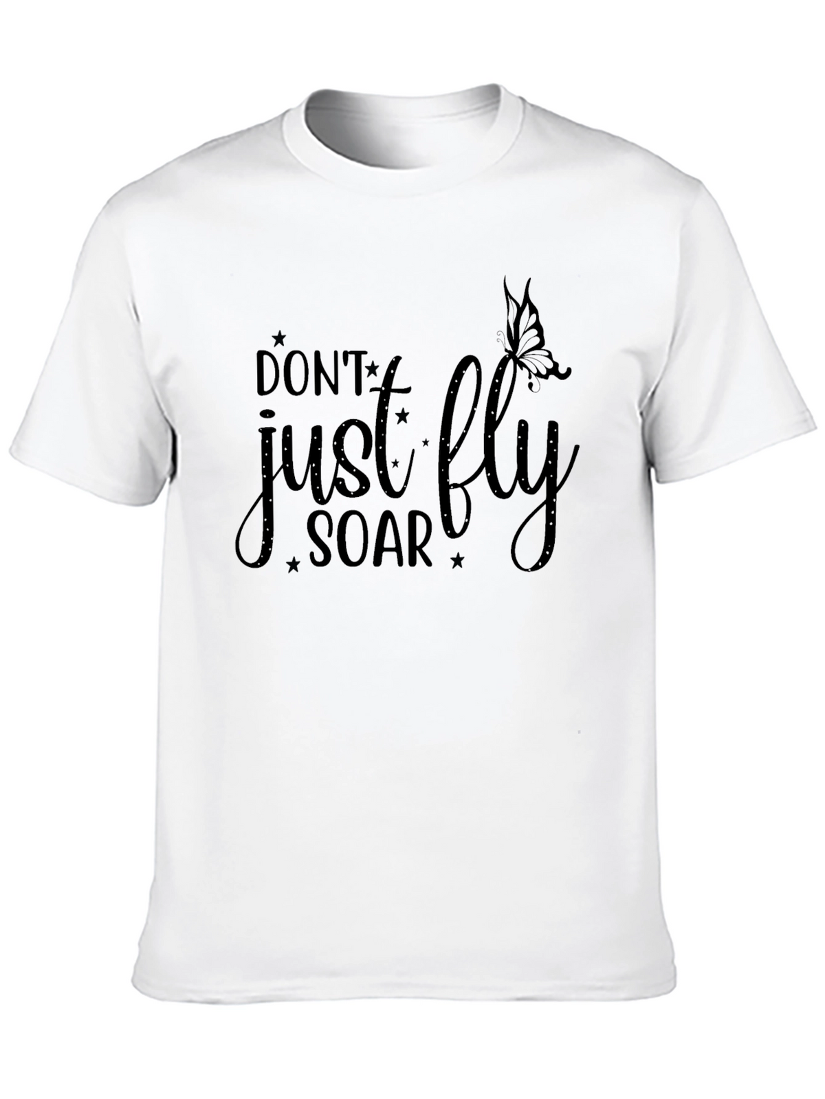 Inspirational Dont Just Fly Soar Black T-Shirt