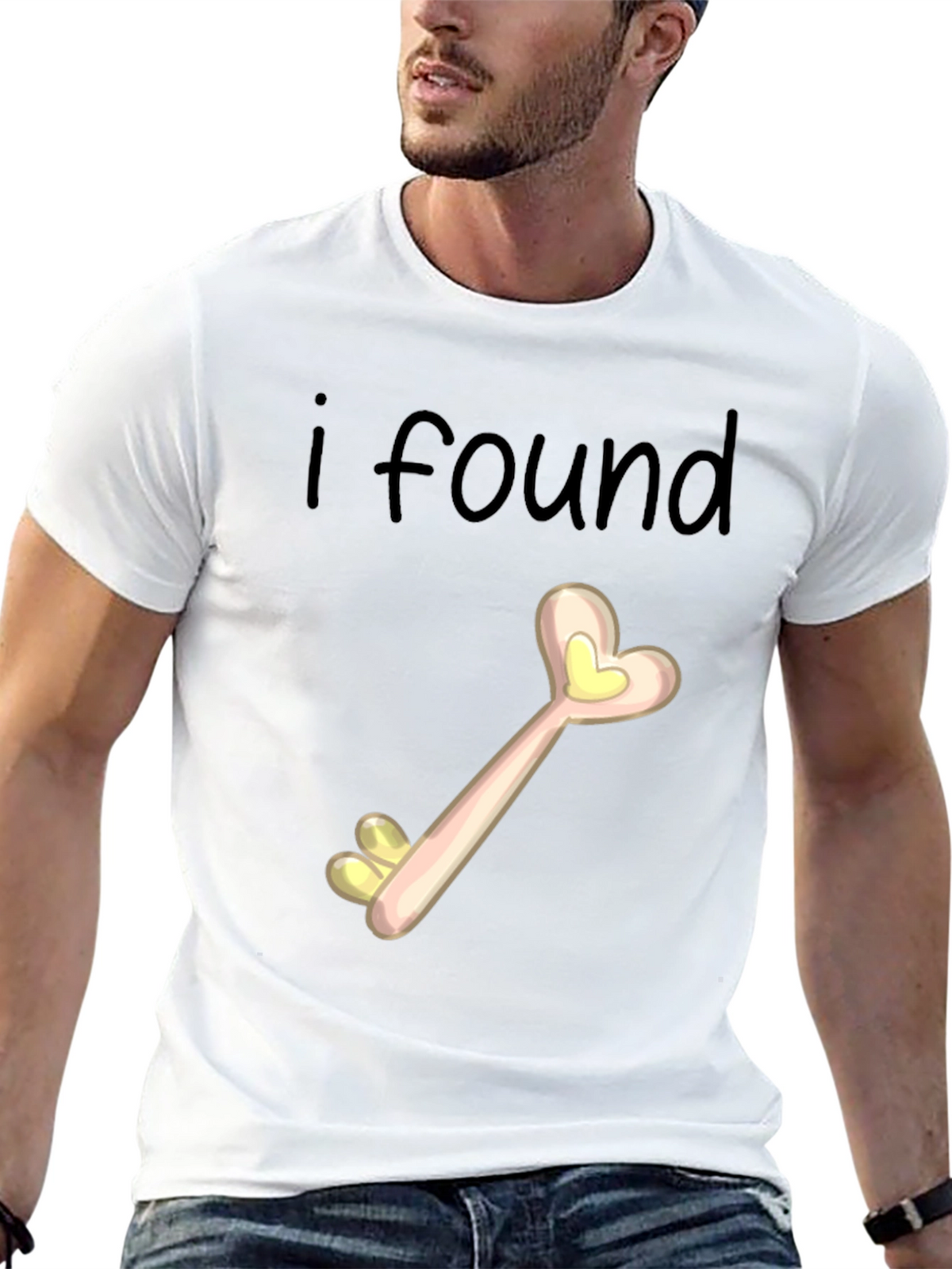 I Found My Key Heart T-Shirt Novelty Tee