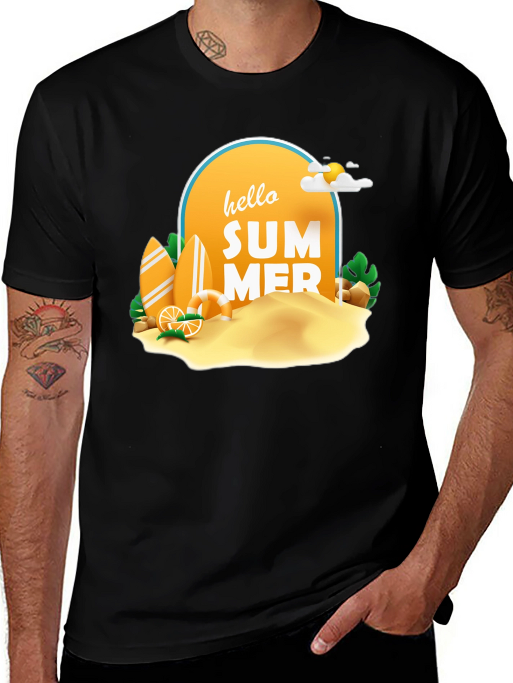 Hello Summer T-Shirt - Beach Vacation Tee