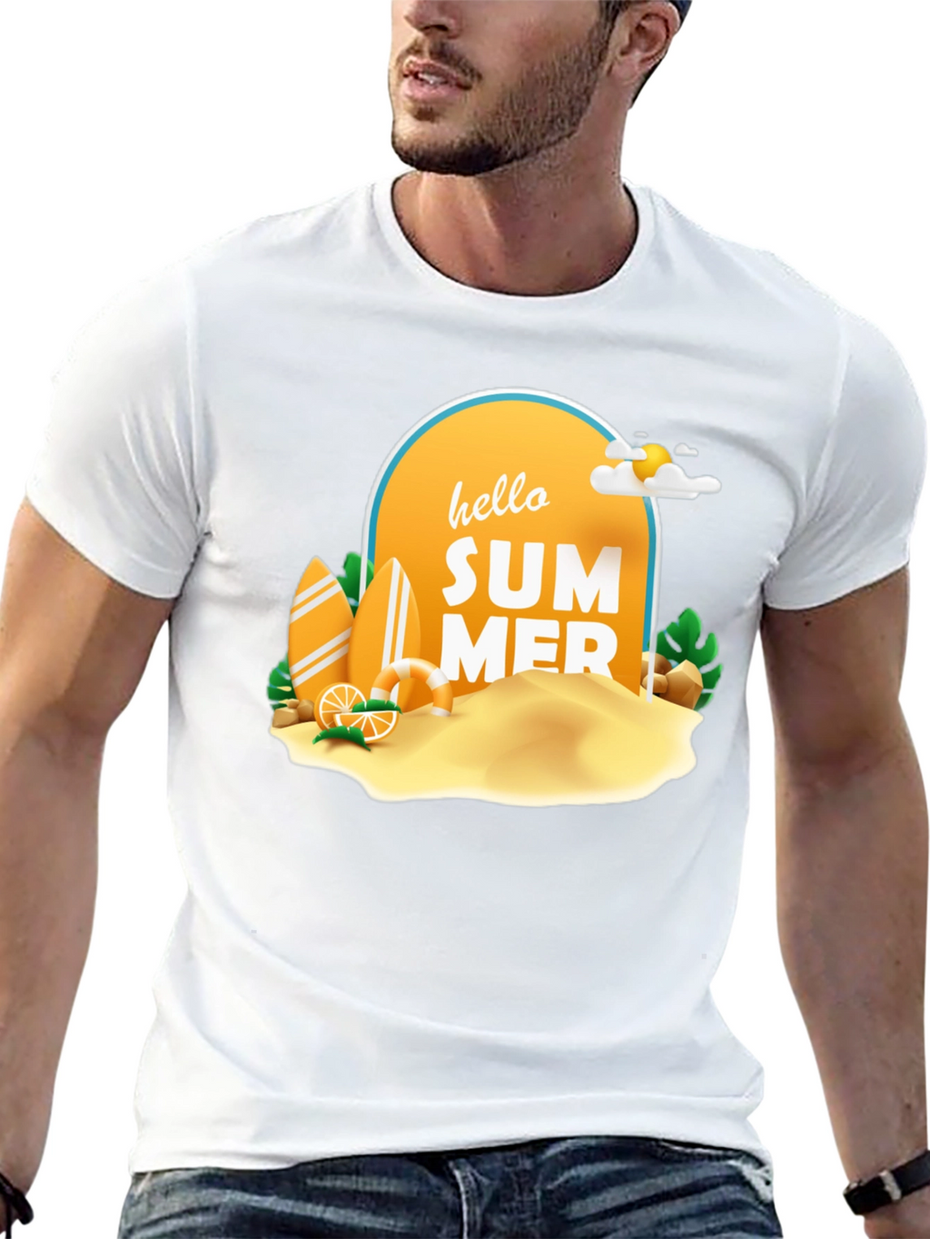 Hello Summer T-Shirt - Beach Vacation Tee