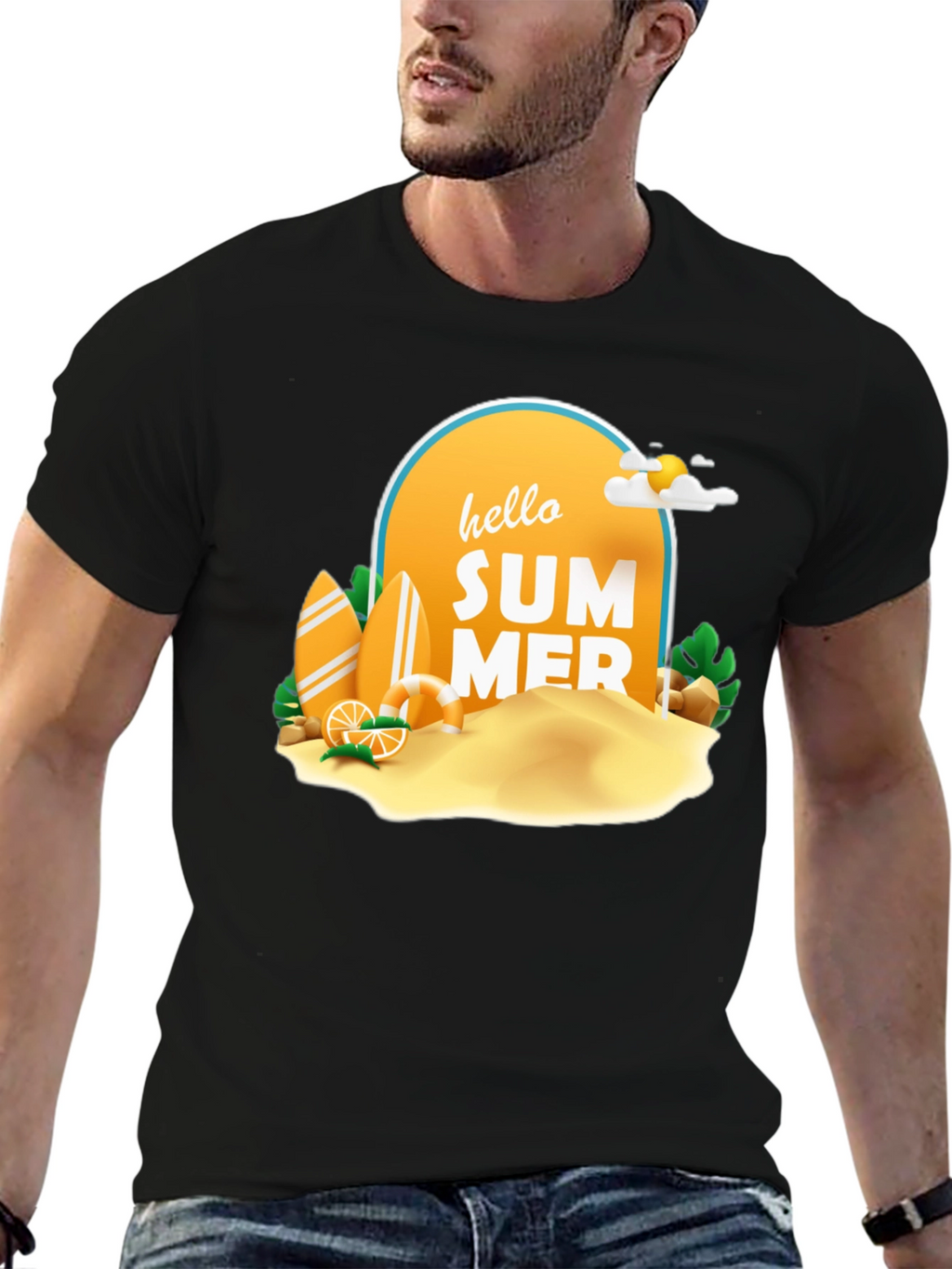Hello Summer T-Shirt - Beach Vacation Tee
