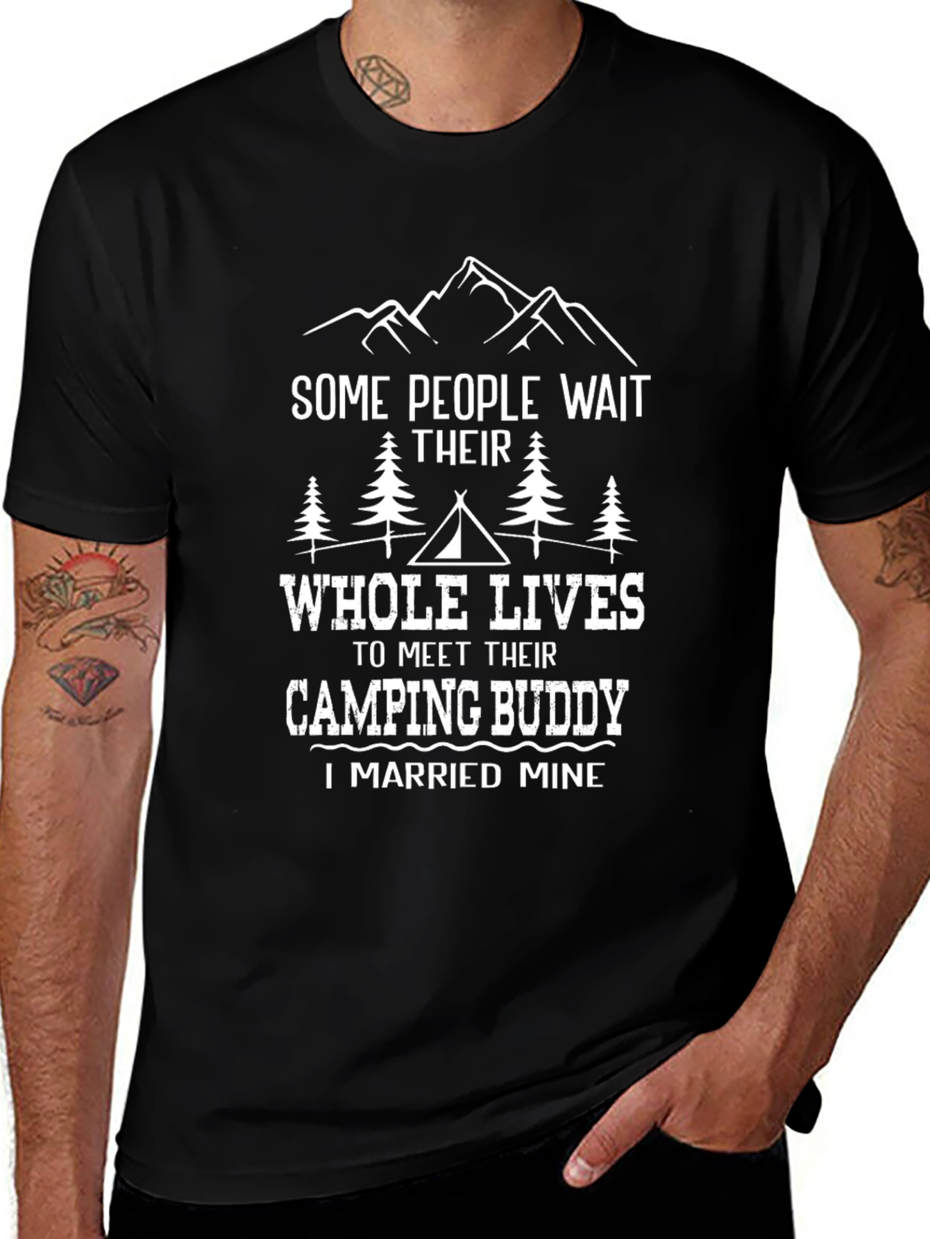Camping Buddy T-Shirt - I Married Mine
