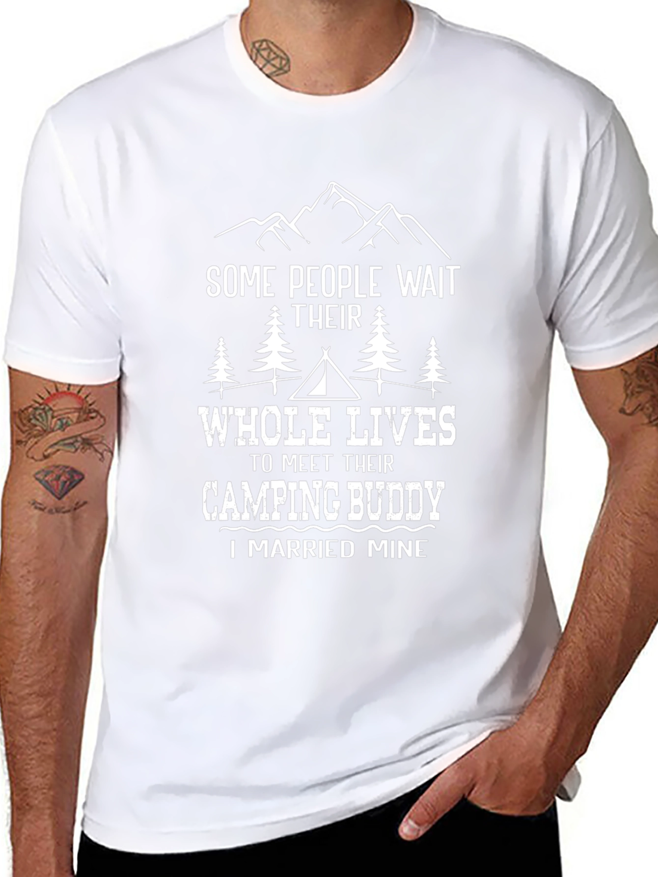 Camping Buddy T-Shirt - I Married Mine