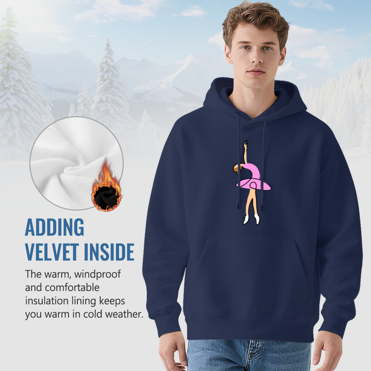 Ballet Dancer Graphic Hoodie