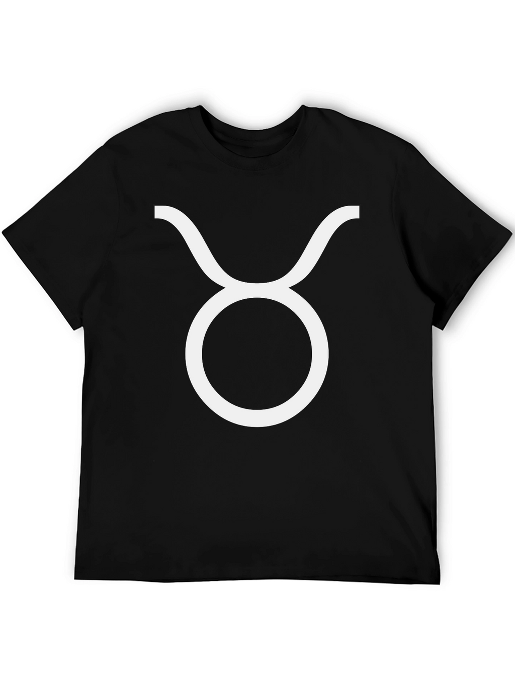 Taurus Zodiac Sign Black T-Shirt