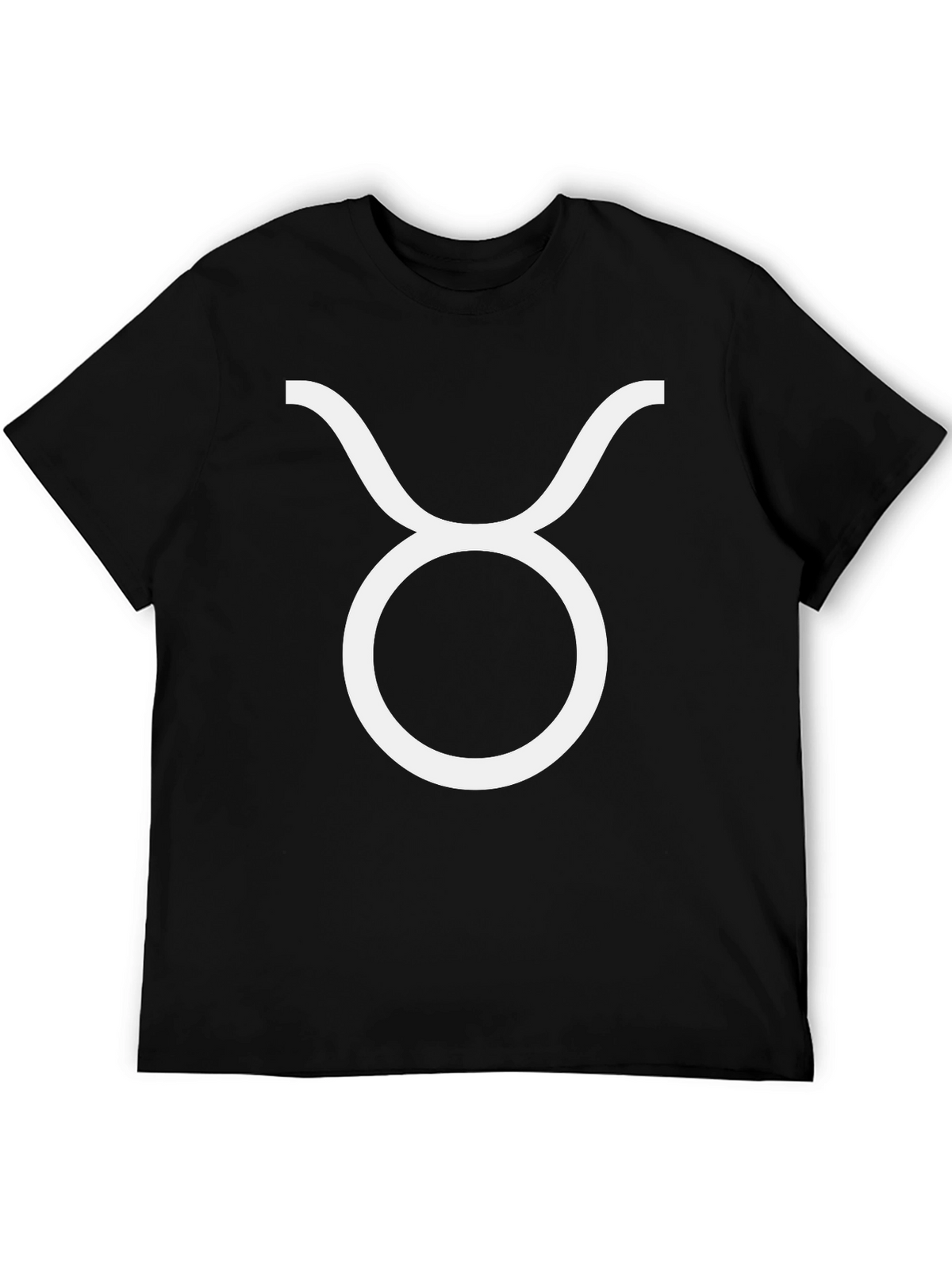 Taurus Zodiac Sign Black T-Shirt