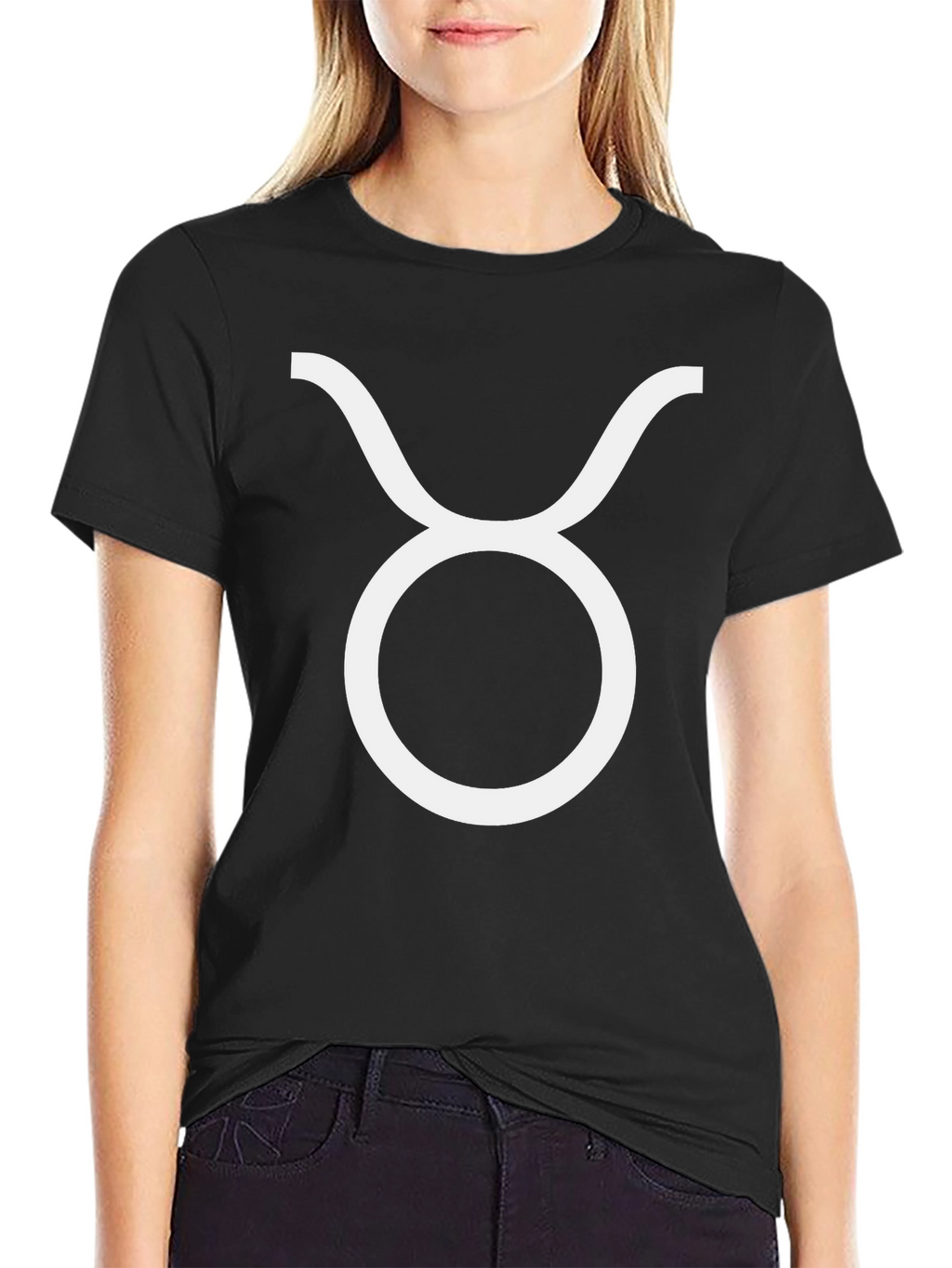 Taurus Zodiac Sign Black T-Shirt