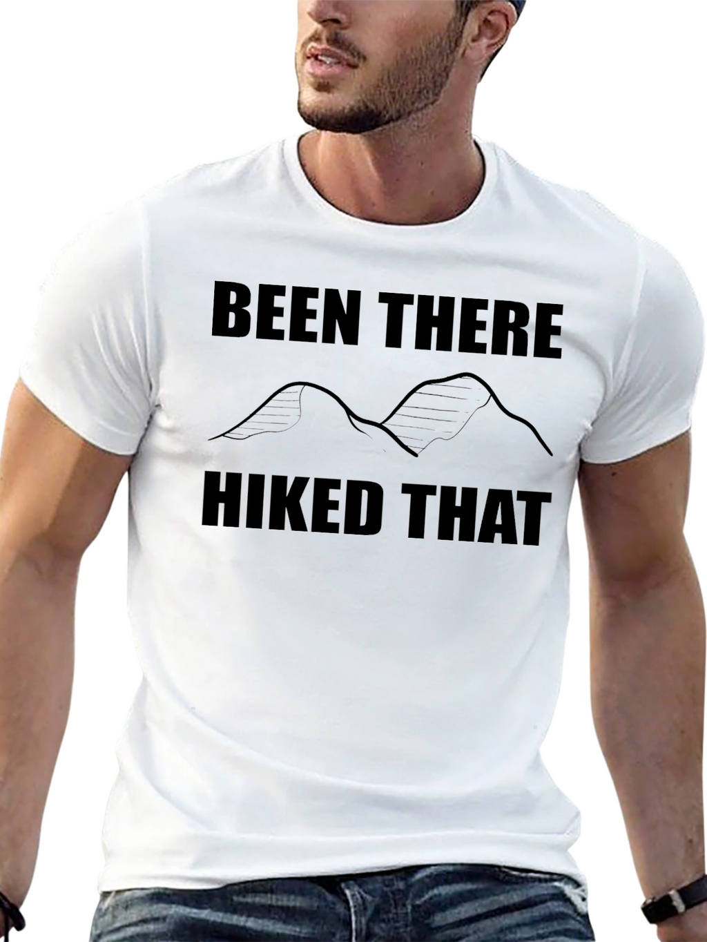 Hiking T-Shirt: Been There Hiked That - Black