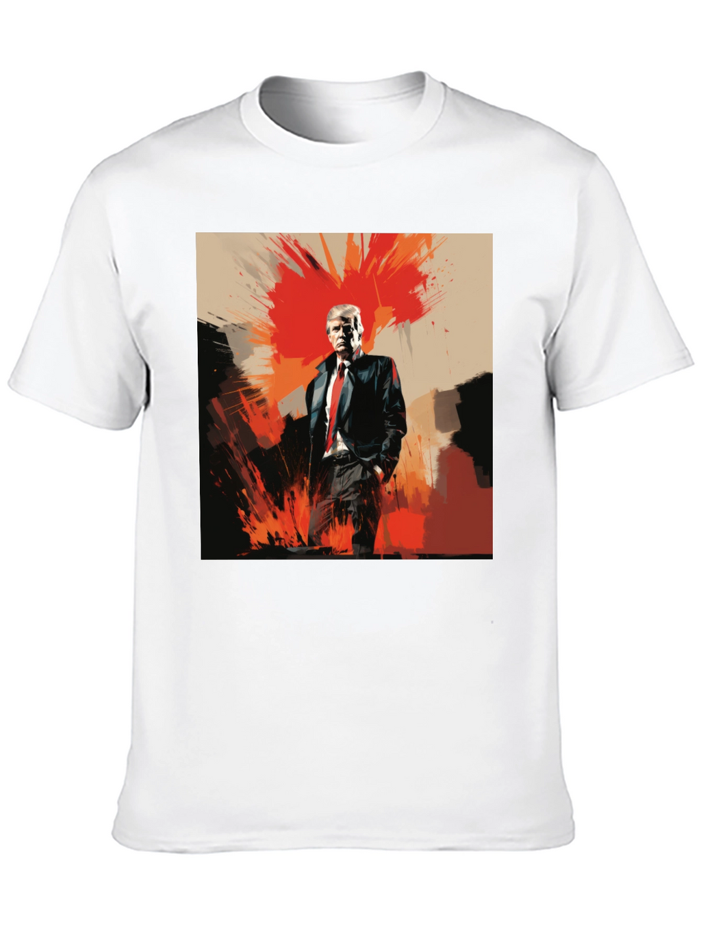 Bold Trump Graphic Tee - Black