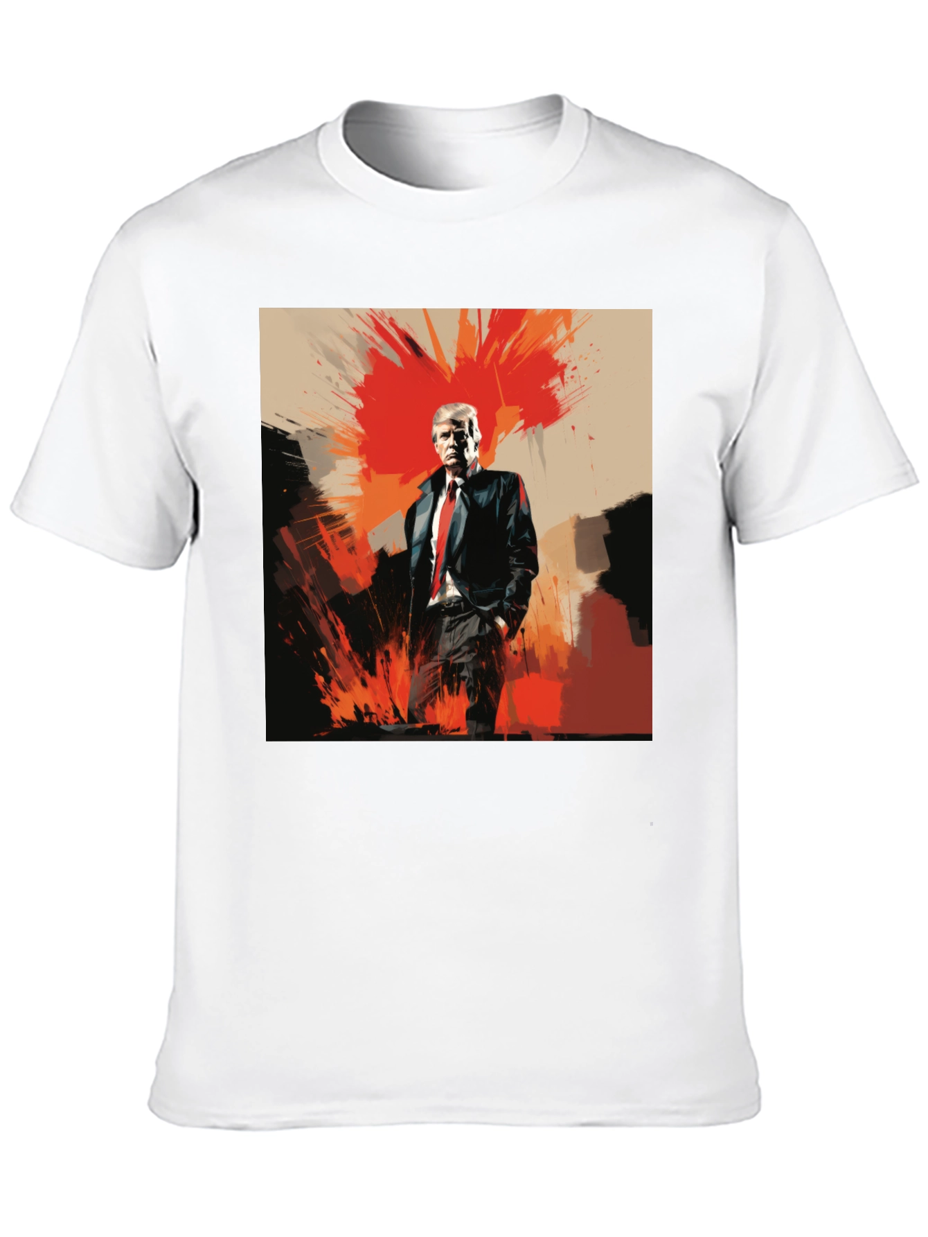 Bold Trump Graphic Tee - Black