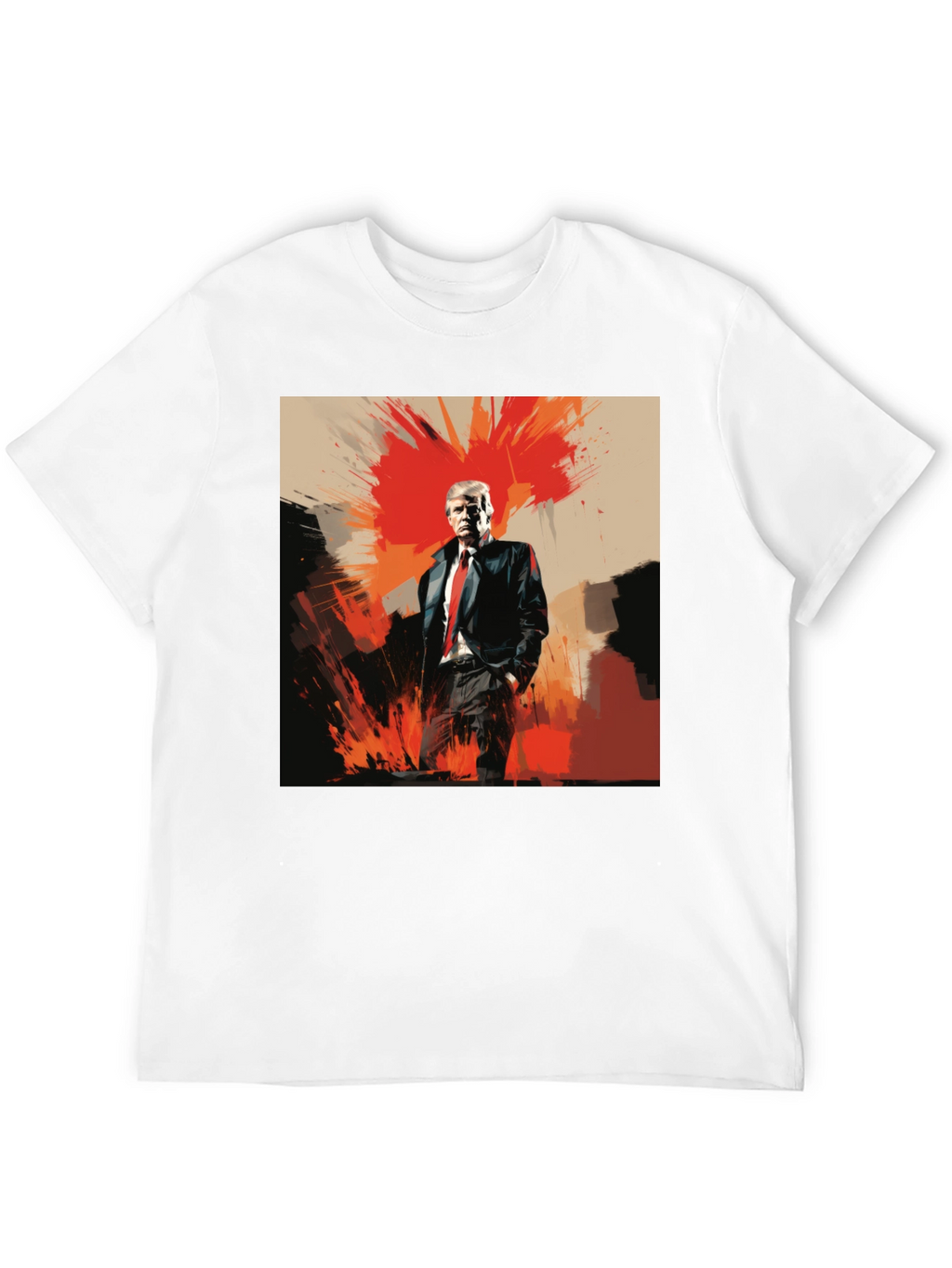 Bold Trump Graphic Tee - Black