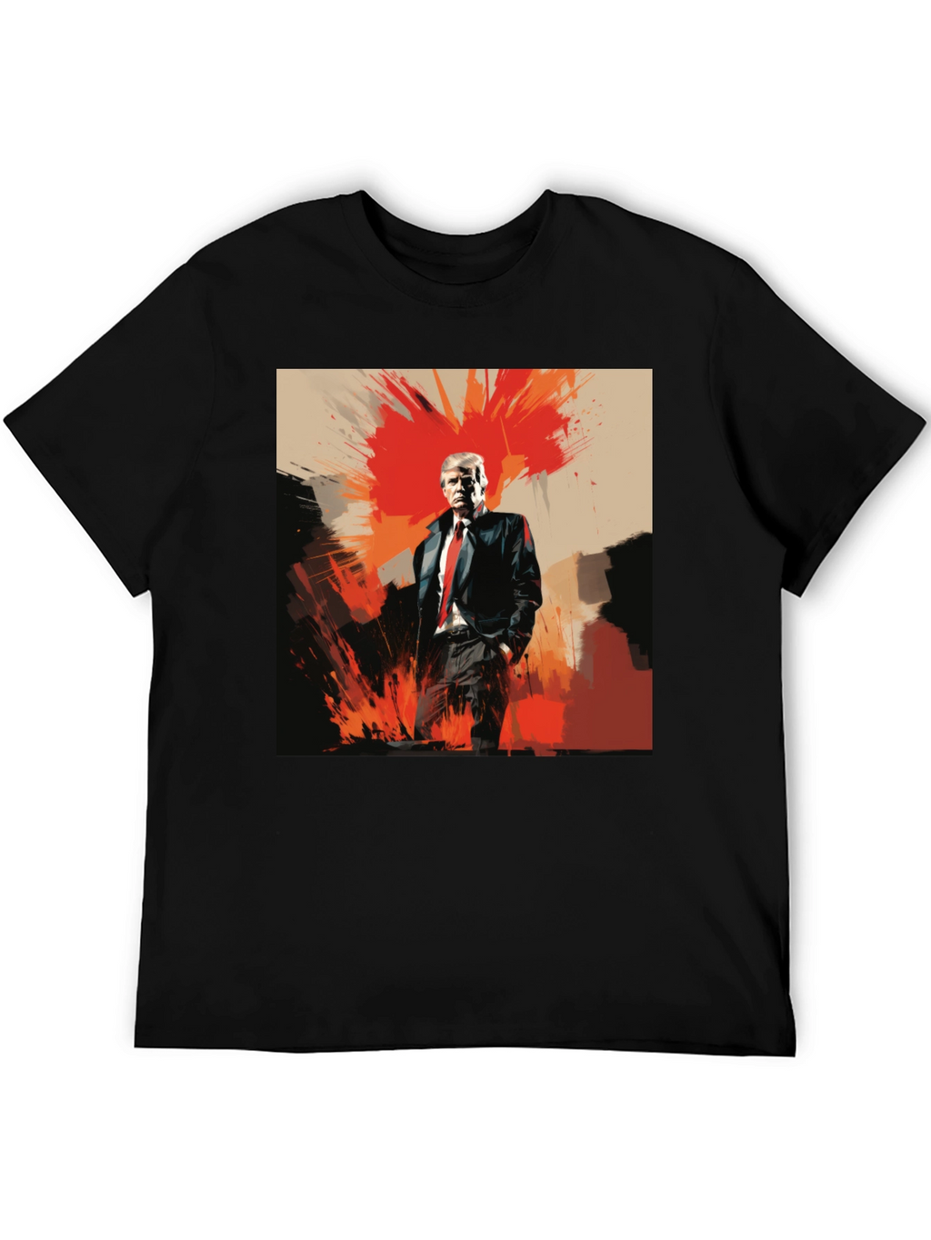 Bold Trump Graphic Tee - Black