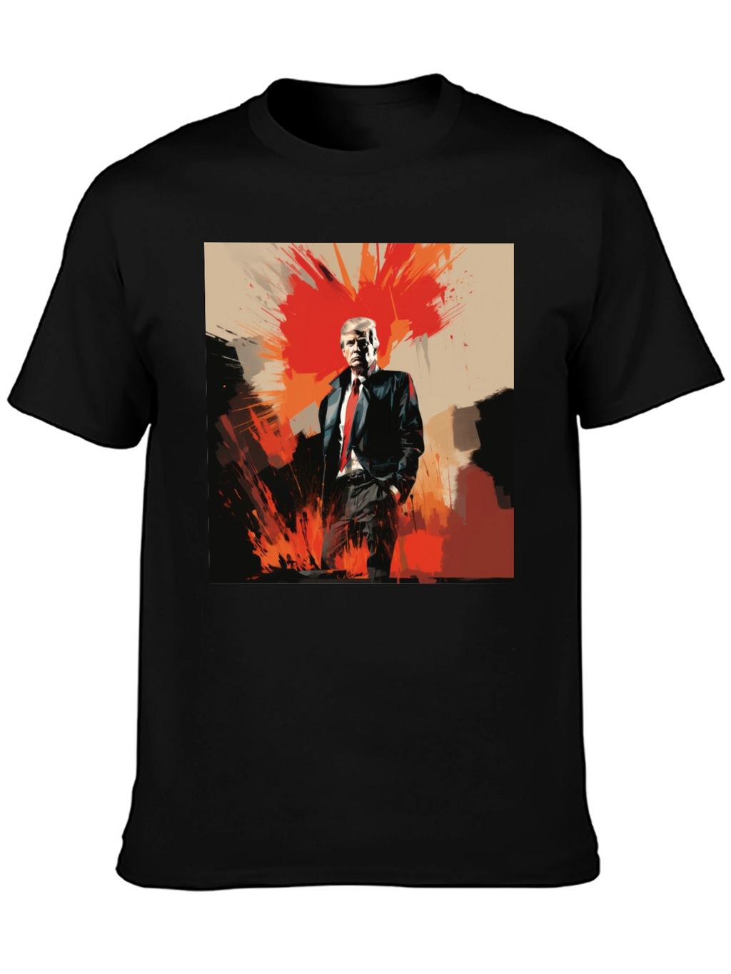Bold Trump Graphic Tee - Black