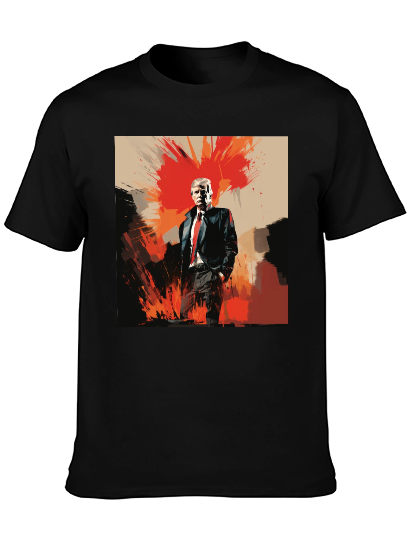 Bold Trump Graphic Tee - Black