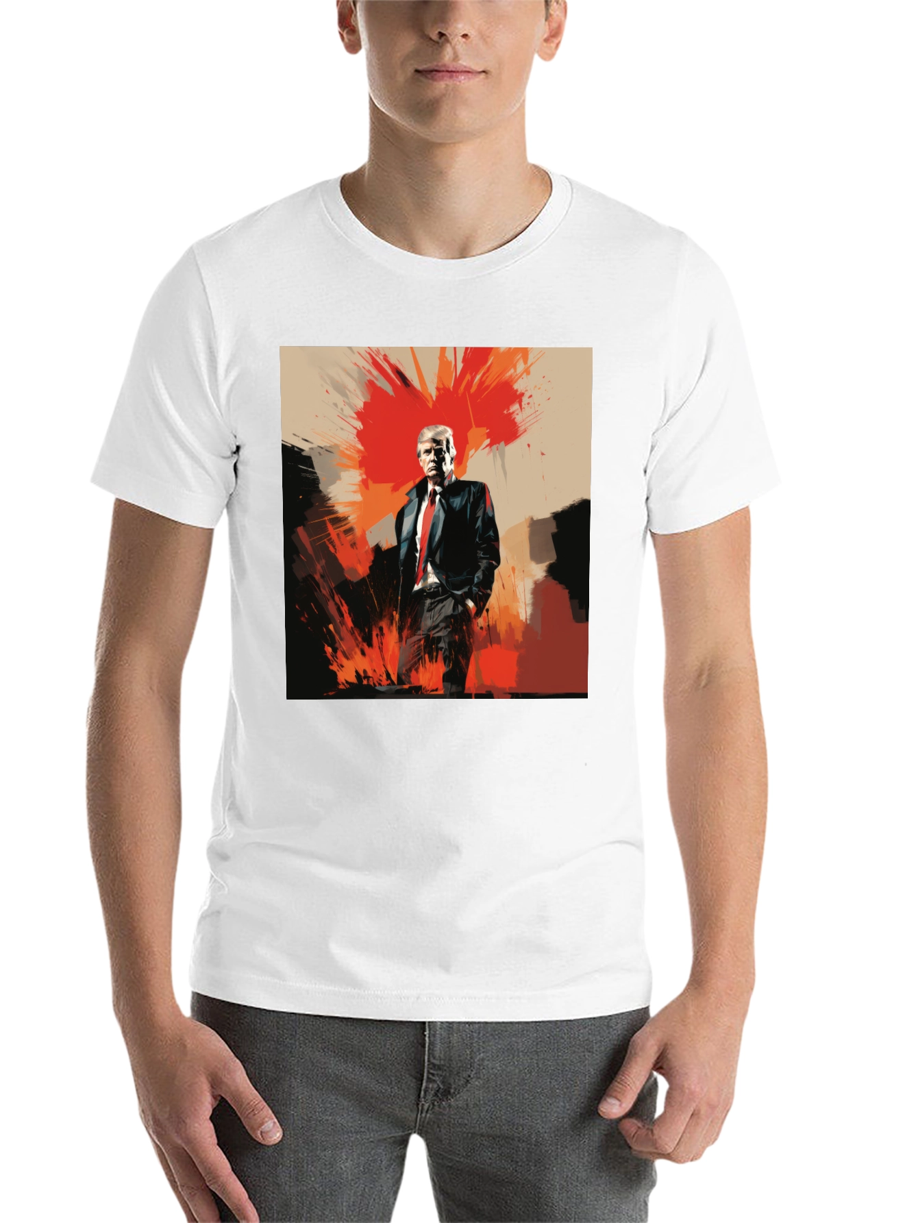 Bold Trump Graphic Tee - Black