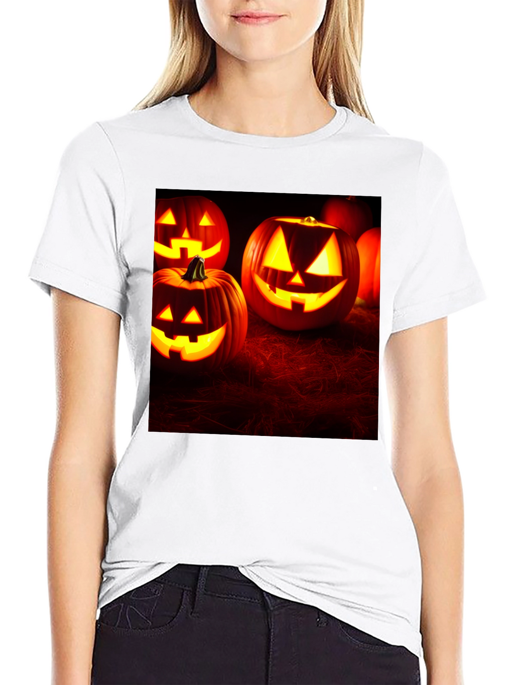 Spooky Halloween Pumpkins T-Shirt