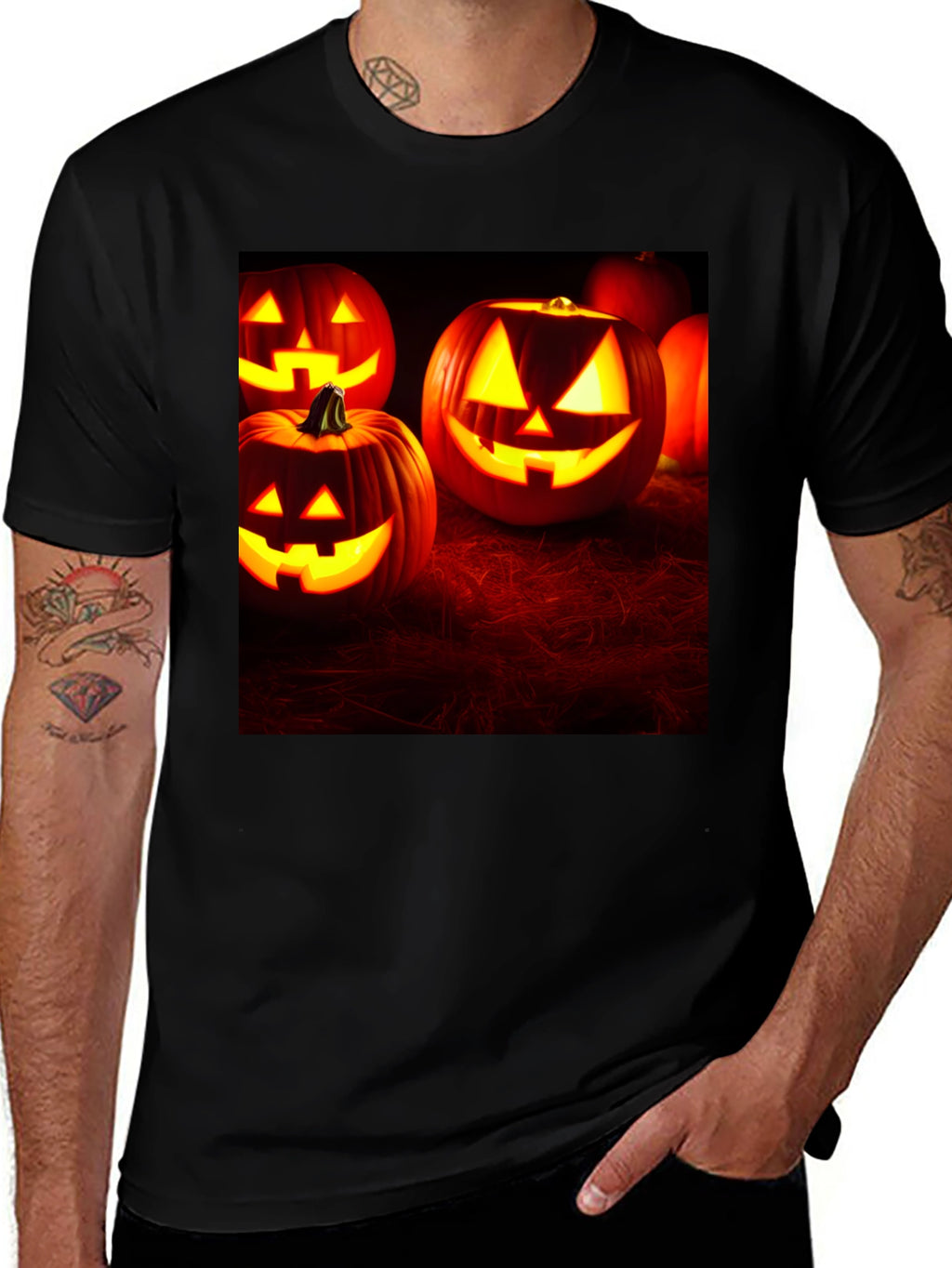 Spooky Halloween Pumpkins T-Shirt