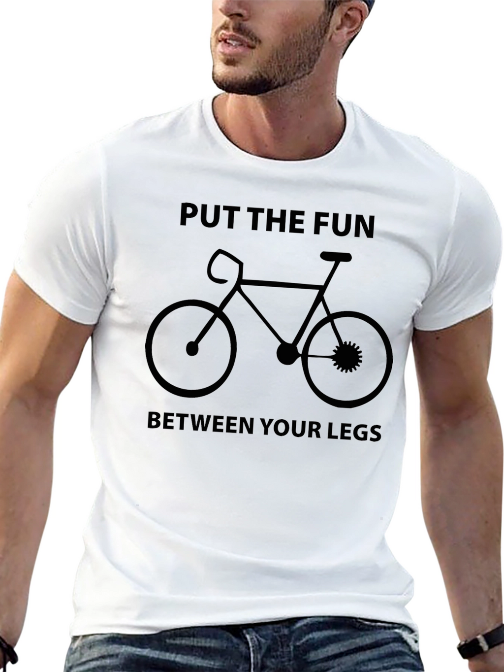 Fun Between Your Legs Bicycle Graphic T-Shirt