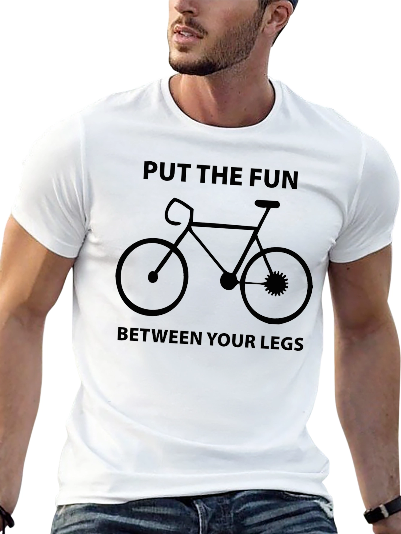 Fun Between Your Legs Bicycle Graphic T-Shirt